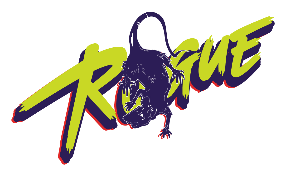 Rogue color lockup — brush type with a rat